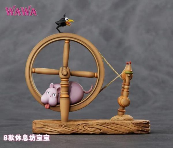 【海外現貨】wawa 宮崎駿桌面小擺飾系列 奔跑坊寶寶 