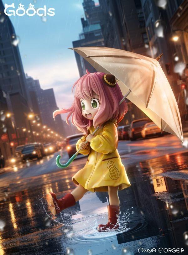【海外現貨】GOODS 穀子 間諜過家家系列-雨衣雨傘阿尼亞 