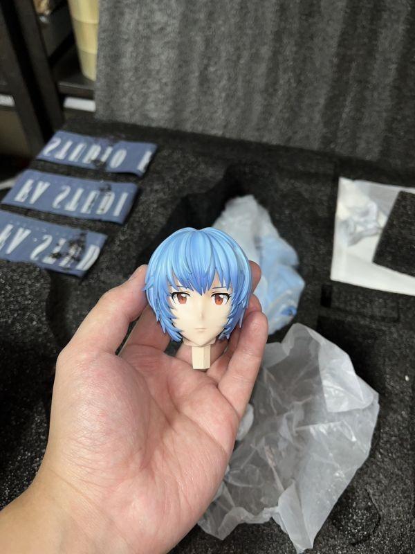 【台灣現貨】FA 綾波麗  黑色戰鬥服+動漫短髮頭雕 