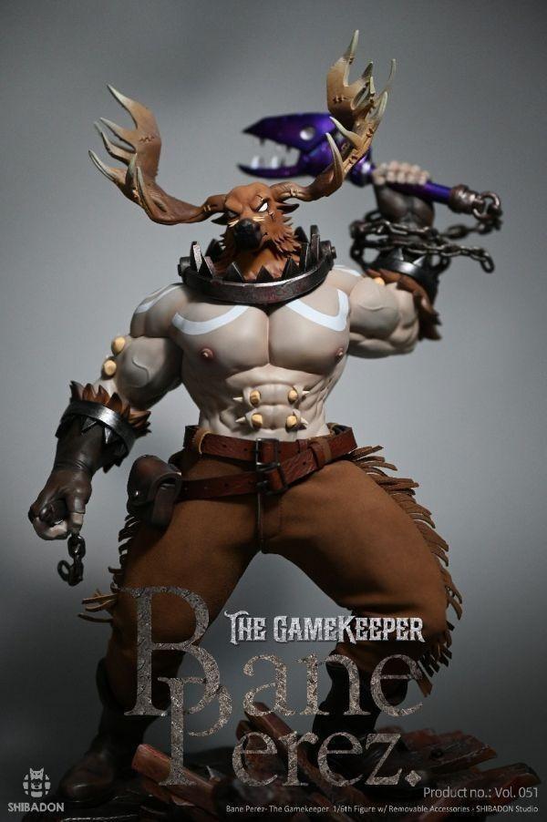 【台灣現貨-R18獸控男恥】柴丼設計 1/6 鹿頭Gamekeeper Bane Perez 遊樂場守衛 