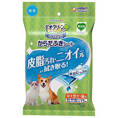 【寵物皮脂髒污去除紙巾–無香味】嬌聯Unicharm 