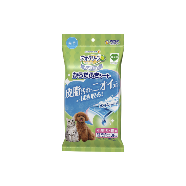 【寵物皮脂髒污去除紙巾–無香味】嬌聯Unicharm 