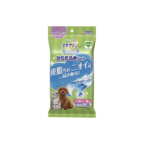 【寵物皮脂髒污去除濕紙巾–皂香】嬌聯Unicharm 