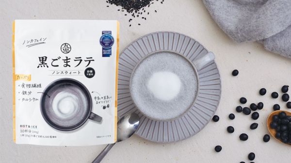 〖砂糖不使用ー黑芝麻拿鐵100g〗九鬼產業 