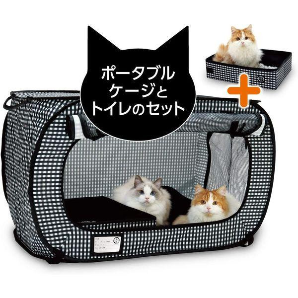 〖貓咪行動折疊貓籠、貓沙盆〗猫壱 