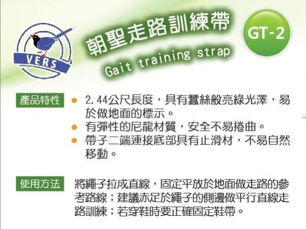 朝聖走路訓練帶 走路,步態訓練,朝聖走路,失志者,博司科技,VERS