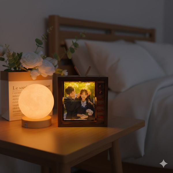 手搖復古電視相框 