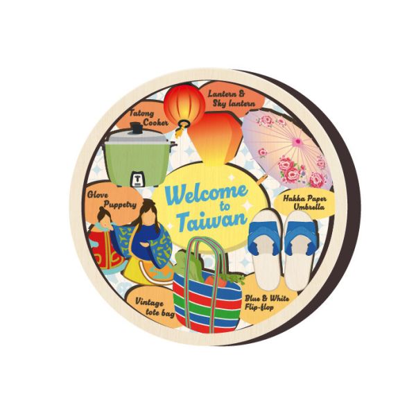 全島景點圓形DIY木質冰箱貼 木頭客製化禮物,送朋友木製禮物,生活用品刻字訂做,一件也能做木製禮物,不撞禮的客製化禮物