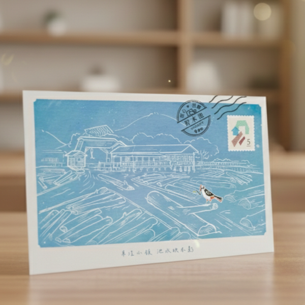 車埕限定立體明信片 木頭客製化禮物,送朋友木製禮物,辦公用品/文具刻字訂做,一件也能做木製禮物,不撞禮的客製化禮物