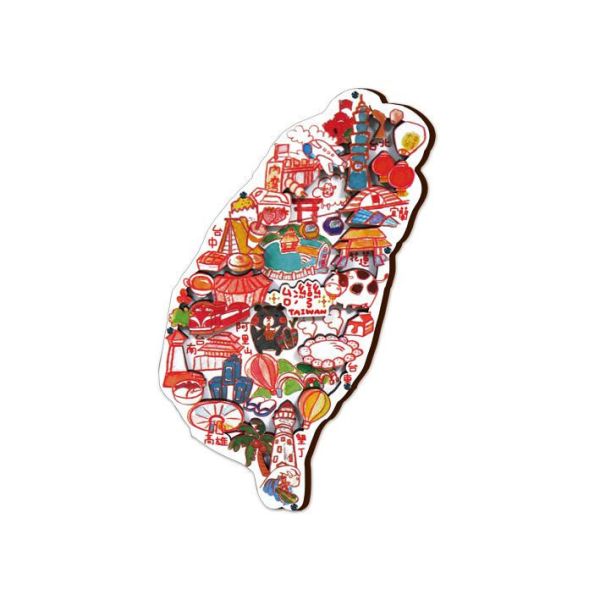 特大島型冰箱貼 木頭客製化禮物,送朋友木製禮物,生活用品刻字訂做,一件也能做木製禮物,不撞禮的客製化禮物