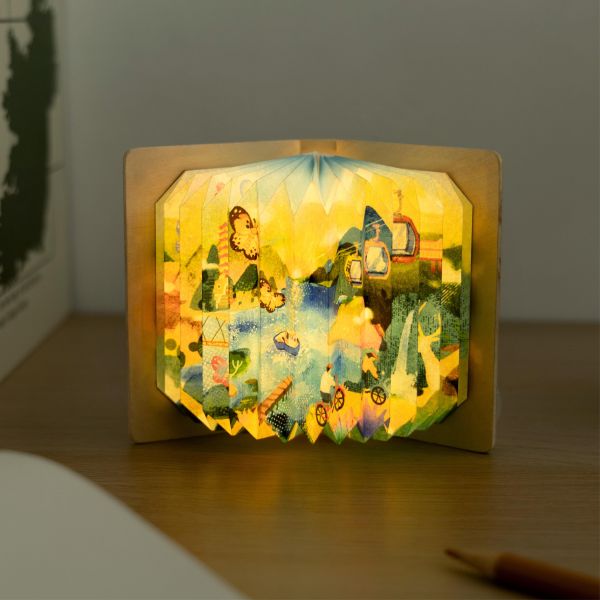 晨曦日月潭摺書燈 #台味生活#摺書燈#來趣夜市#晨曦日月潭