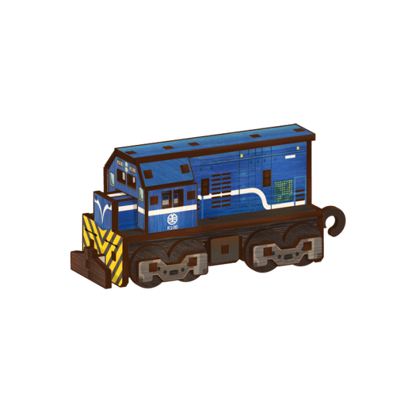 R100柴電藍車頭 木頭客製化禮物,送朋友木製禮物,生活用品刻字訂做,一件也能做木製禮物,不撞禮的客製化禮物