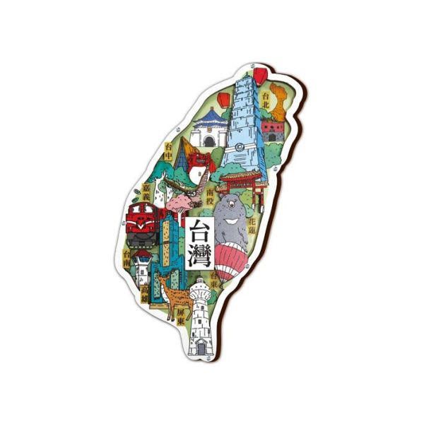 特大島型冰箱貼 木頭客製化禮物,送朋友木製禮物,生活用品刻字訂做,一件也能做木製禮物,不撞禮的客製化禮物