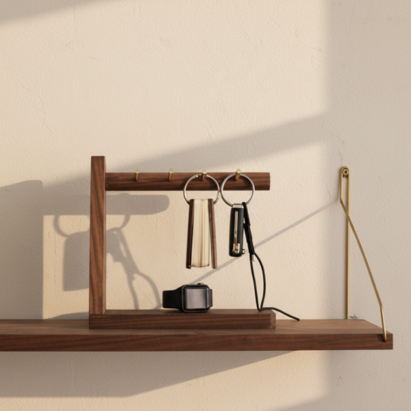 ㄈ型鑰匙掛勾收納盒 