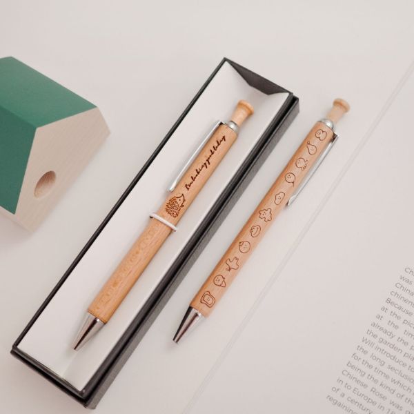 木頭原子筆 