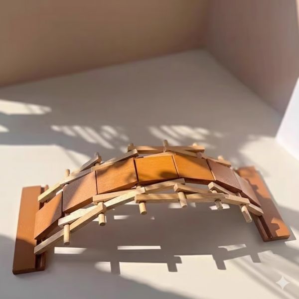 榫卯積木魯班橋 