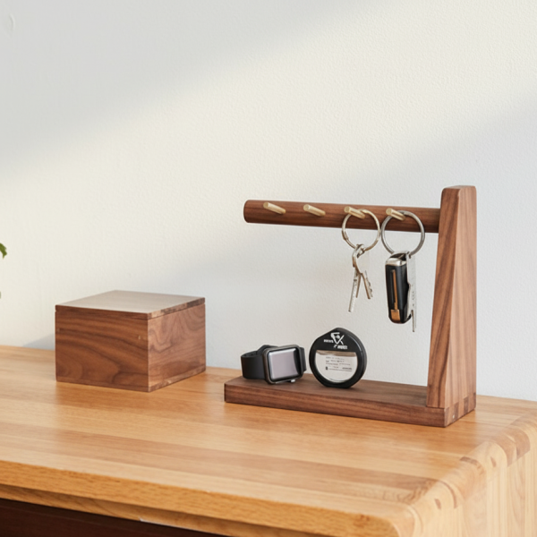 ㄈ型鑰匙掛勾收納盒 