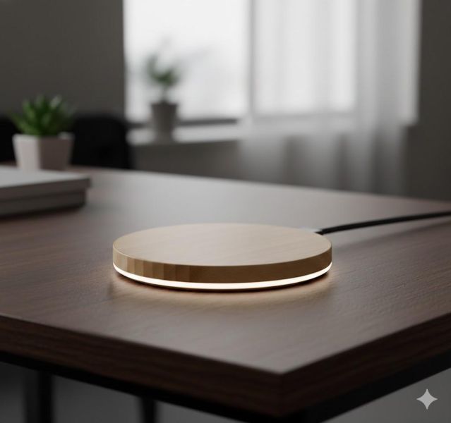 木質無線充電器(客製化) 木頭客製化禮物,送朋友木製禮物,燈飾刻字訂做,一件也能做木製禮物,不撞禮的客製化禮物