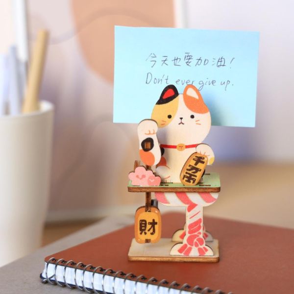 招財貓搖擺MEMO夾 #台味生活#搖擺 MEMO 夾#招牌貓#祈願達摩