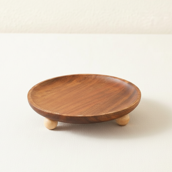 木托盤(圓形) 