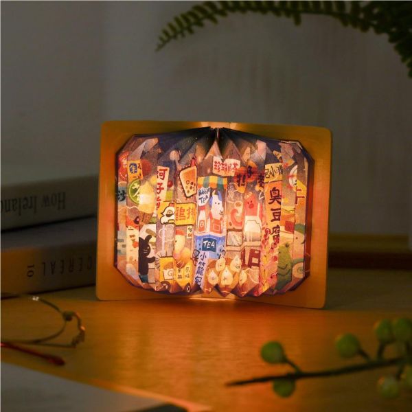 來趣夜市摺書燈 #台味生活#摺書燈#來趣夜市#晨曦日月潭