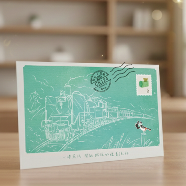 車埕限定立體明信片 木頭客製化禮物,送朋友木製禮物,辦公用品/文具刻字訂做,一件也能做木製禮物,不撞禮的客製化禮物