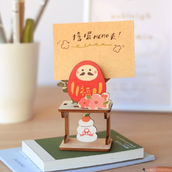 祈願達摩MEMO夾 #台味生活#搖擺 MEMO 夾#招牌貓#祈願達摩