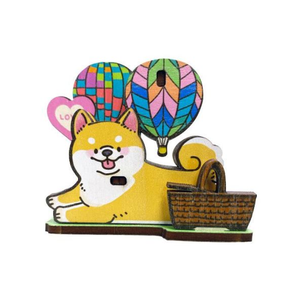 柴犬組合名片座 木頭客製化禮物,送朋友木製禮物,生活用品刻字訂做,一件也能做木製禮物,不撞禮的客製化禮物