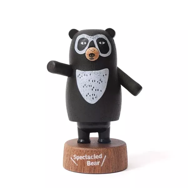 眼鏡熊迷你彈簧擺飾 