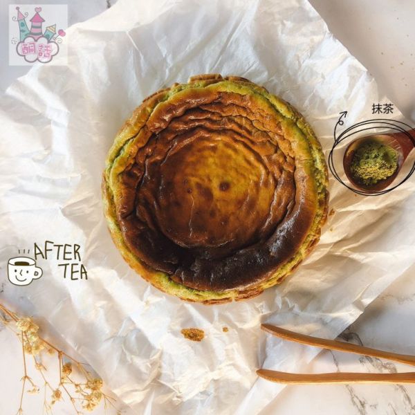 酮話-抹茶巴斯克乳酪蛋糕450g -6吋 