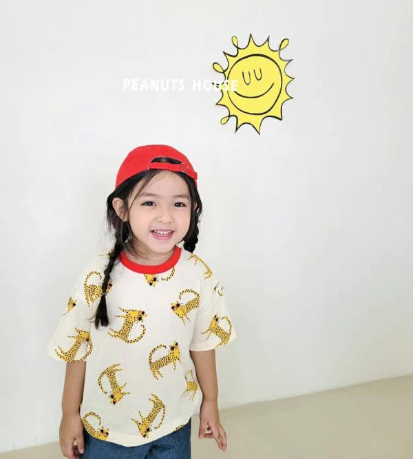 Peanuts house 花生家/2025夏/短袖上衣豹豹 Peanuts house 花生家/正韓童裝/短袖上衣豹豹