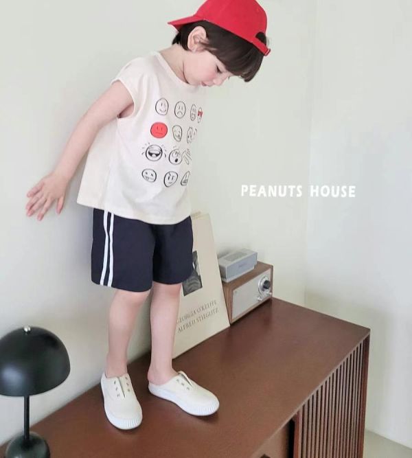 Peanuts house 花生家/2025夏/短褲/褲邊線條 Peanuts house 花生家/正韓童裝/短褲/褲邊線條