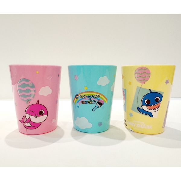 Baby shark鯊魚寶寶/碰碰狐/水杯/兒童漱口杯/手把水杯/學習杯/三件組 Baby shark鯊魚寶寶/碰碰狐/水杯/兒童漱口杯/手把水杯/學習杯