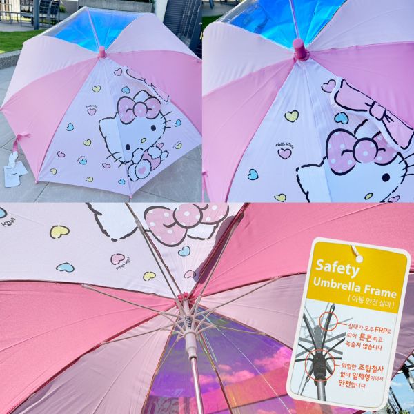 Hello kitty/立體蝴蝶結/凱蒂貓/雨傘/卡通防曬遮陽/47公分 Hello kitty/立體蝴蝶結/凱蒂貓/雨傘/卡通防曬遮陽/韓國