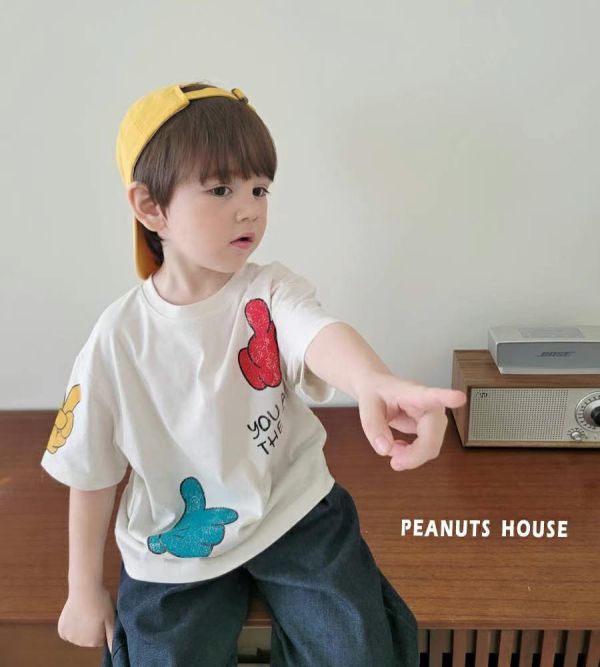 Peanuts house 花生家/2025夏/你最棒/短袖上衣 Peanuts house 花生家/正韓童裝/短袖上衣