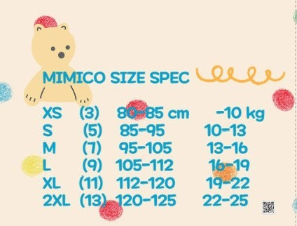 mimico/2025春裝/圓領撞色上衣/手袖花邊/冰淇淋獨角獸(兩色) mimico正韓童裝/長袖上衣