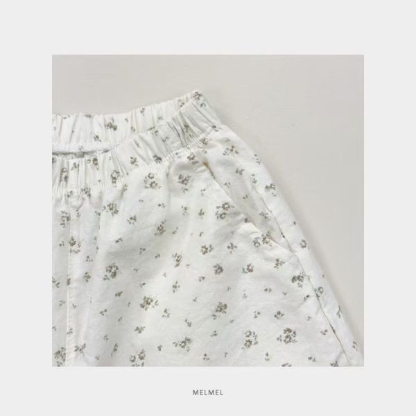 melmel/長寬褲/花朵印花長褲/2色 melmel/長寬褲/花朵印花長褲/正韓童裝