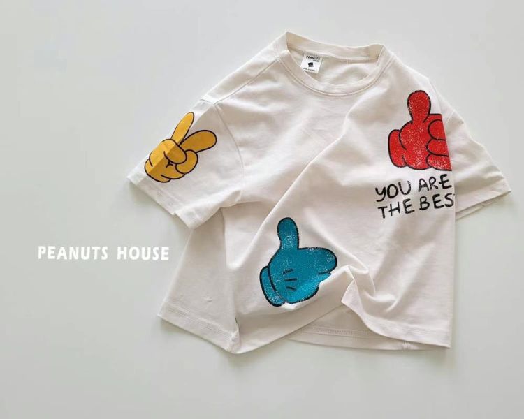 Peanuts house 花生家/2025夏/你最棒/短袖上衣 Peanuts house 花生家/正韓童裝/短袖上衣