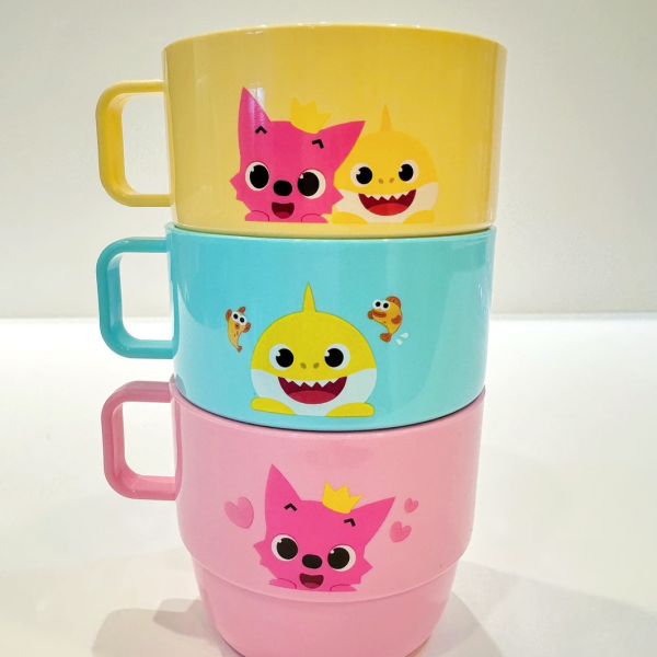 Baby shark鯊魚寶寶/碰碰狐/水杯/兒童漱口杯/手把水杯/學習杯/三件組 Baby shark鯊魚寶寶/碰碰狐/水杯/兒童漱口杯/手把水杯/學習杯