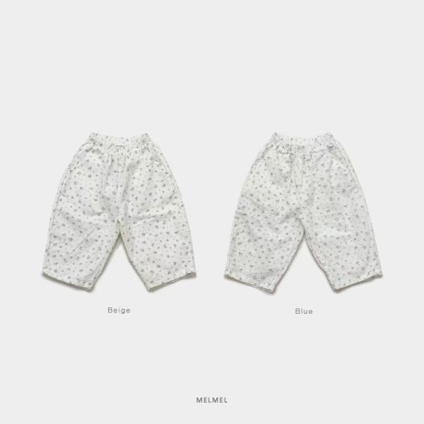melmel/長寬褲/花朵印花長褲/2色 melmel/長寬褲/花朵印花長褲/正韓童裝