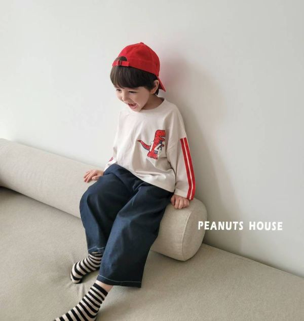 Peanuts house 花生家/長袖上衣/恐龍/美式風 Peanuts house 花生家/長袖上衣/恐龍/美式風/正韓童裝/秋裝
