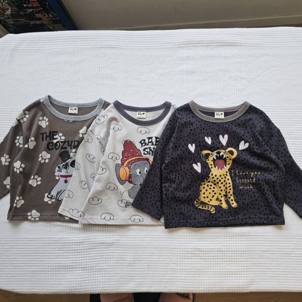 1stblue/長袖上衣/薄長袖/秋季/小象 1stblue/長袖上衣/薄長袖/秋季/小象/日常穿搭/正韓童裝/秋裝