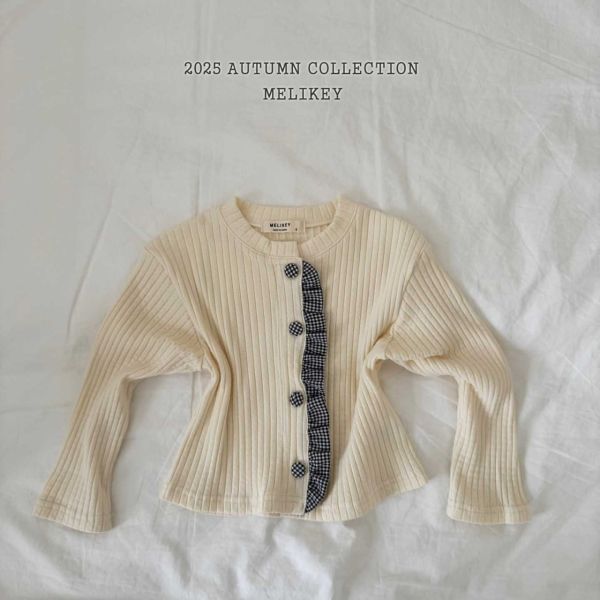 Melikey/秋裝/針織上衣/荷葉立體邊/3色 Melikey/秋裝/針織上衣/荷葉立體邊