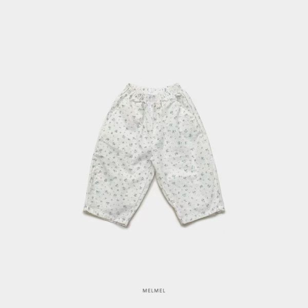 melmel/長寬褲/花朵印花長褲/2色 melmel/長寬褲/花朵印花長褲/正韓童裝