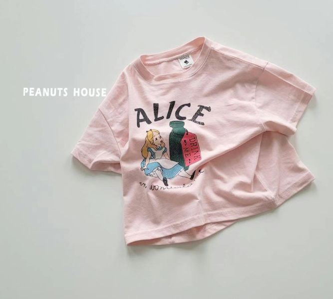 Peanuts house 花生家/2025夏/短袖上衣/愛麗絲/ALICE/2色 Peanuts house 花生家/正韓童裝/短袖上衣/愛麗絲/ALICE
