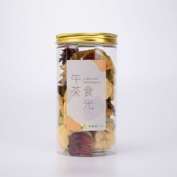 【茶食禮盒】手採台茶21號(紅韻紅茶)50g＋綜合水果脆片(2罐裝/盒) 