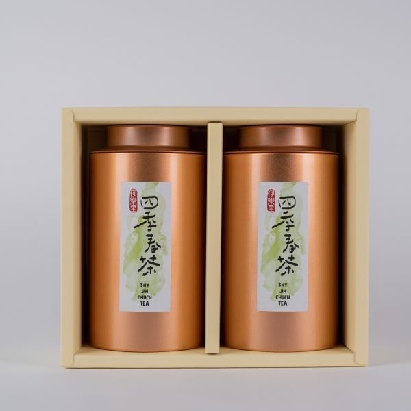 【茶葉禮盒】鮮爽四季春茶(150gｘ2罐裝/盒) 