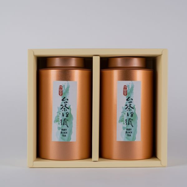【茶葉禮盒】手採台茶18號(紅玉紅茶)(75gｘ2罐裝/盒) 