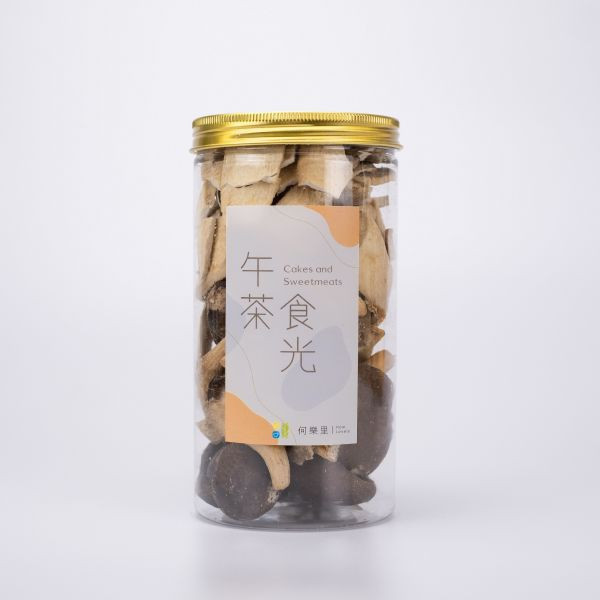 【茶食禮盒】手採台茶21號(紅韻紅茶)75g＋綜合菇菇脆片(2罐裝/盒) 