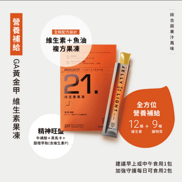 維生素果凍｜GA黃金甲 GA黃金甲,力捷凍,馬拉松補給,鐵人補給